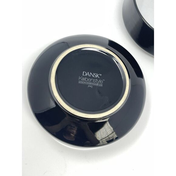 DANSK Kobenstyle Black White Soup Cereal All Purpose Bowls Quistgaard Set Of 2 - Picture 5 of 7